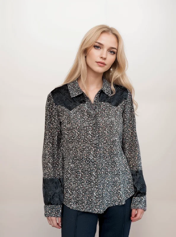 Blowout Deals Johnny Was Workshop Priscilla Puff Sleeve Western Shirt W15923 Boho Chic