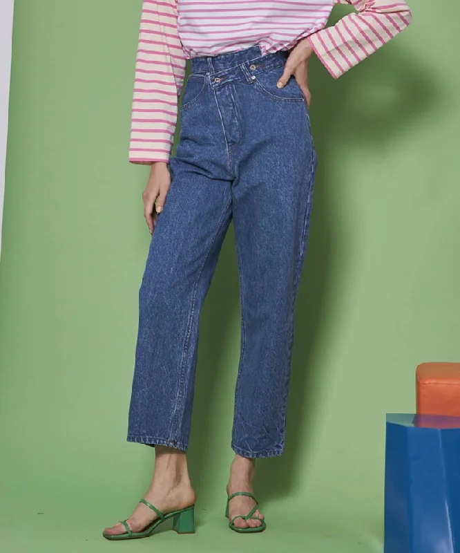 New Markdowns High Waist Cocoon Denim Pants