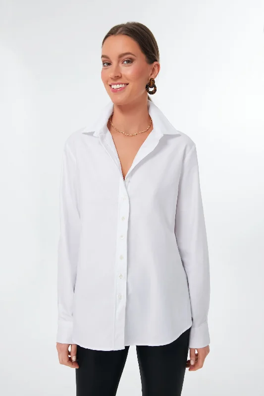 Exclusive Savings White Oxford Boyfriend Shirt
