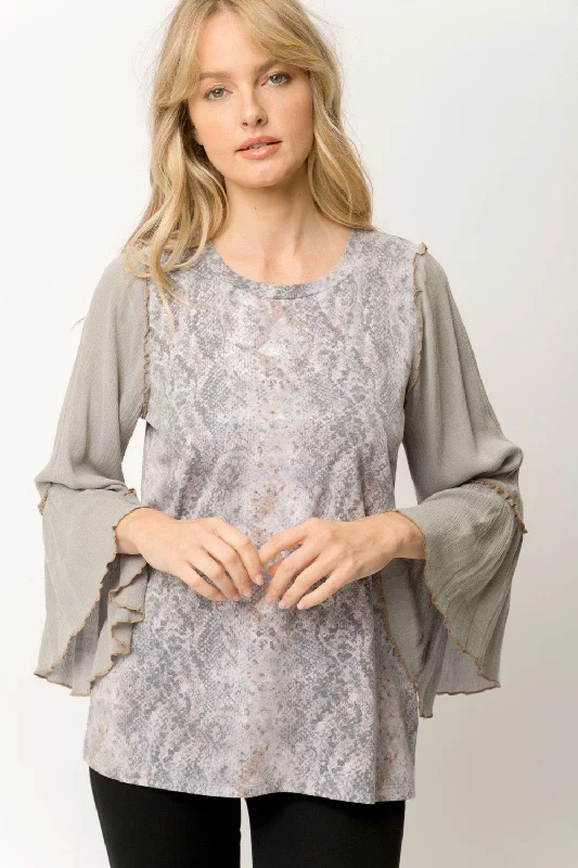 Weekend Discounts to Snag Snake Print Top