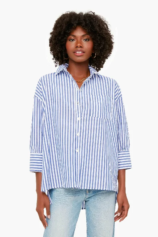 Price Drop Denim Stripe Adair Boyfriend Shirt