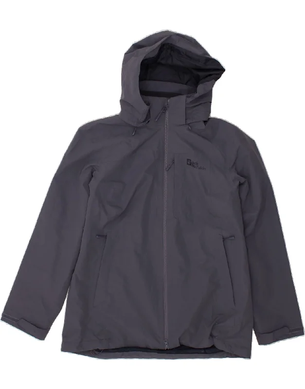 Sale Alert JACK WOLFSKIN Womens Hooded Rain Jacket UK 18 XL Navy Blue