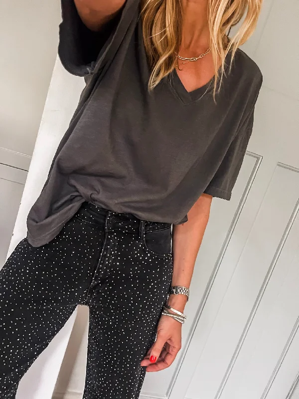 Weekend Specials to Celebrate Barnaby Cotton V Neck Tee