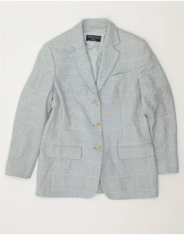 Weekend Deals That Sizzle MAX MARA Womens Weekend 3 Button Blazer Jacket UK 10 Small Blue Striped