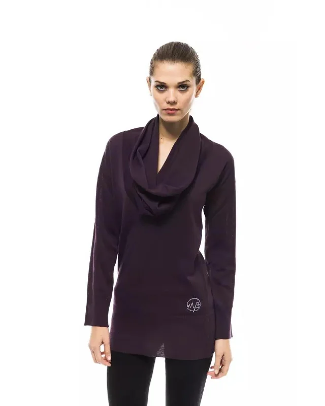 Crazy Deal Montana Blu Women's Purple Wool Sweater - 46 IT