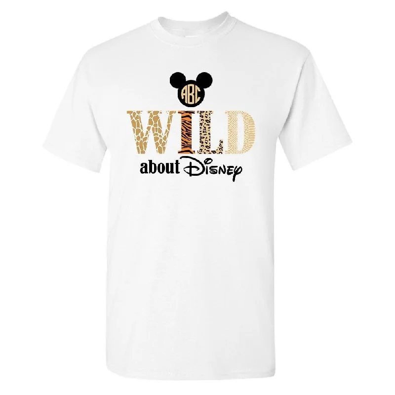 Weekend Shopping Made Better Monogrammed 'Wild About Disney' Basic T-Shirt