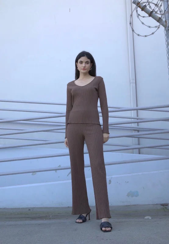 Weekend Discounts to Indulge In Bootcut Ribbed Pant
