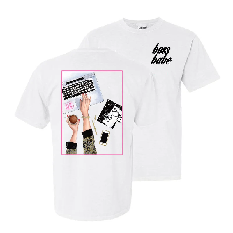 Limited Edition Monogrammed 'Boss Babe' Front & Back T-Shirt