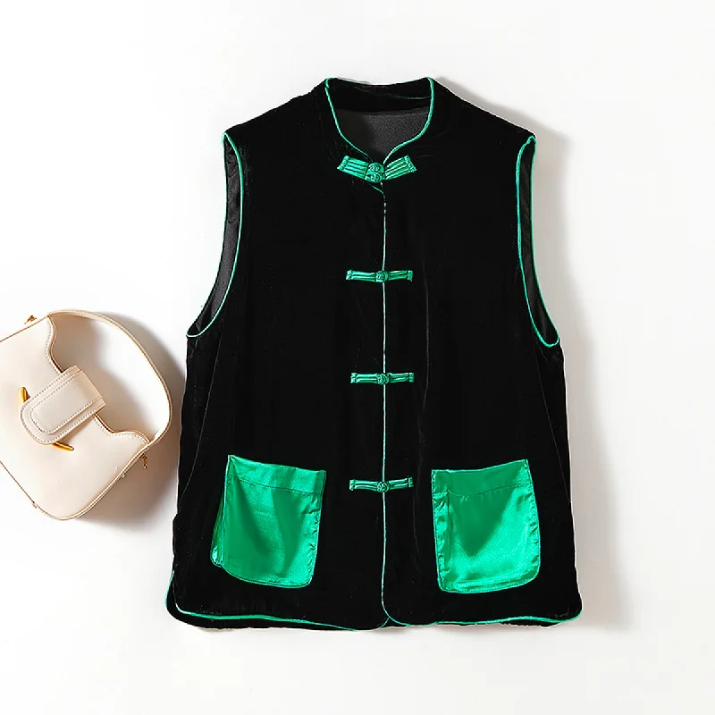 Super Discount Retro Silk Vest