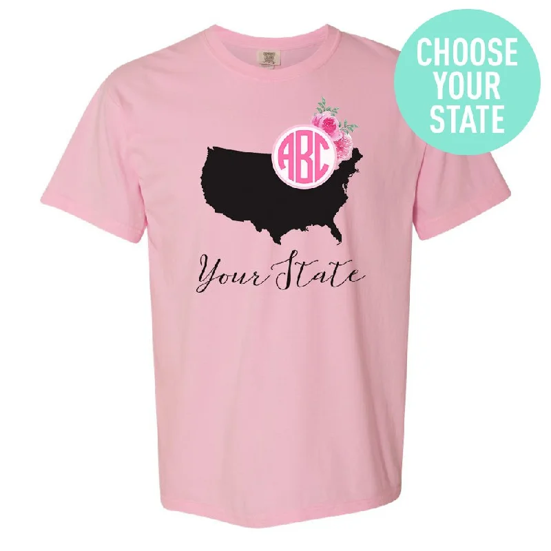 Savings Galore Monogrammed 'State Pride' T-Shirt
