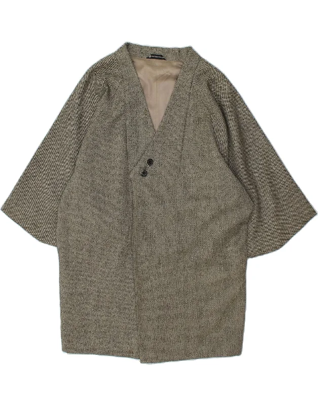 Buy Now VINTAGE Womens Batwing Overcoat UK 16 Large Grey