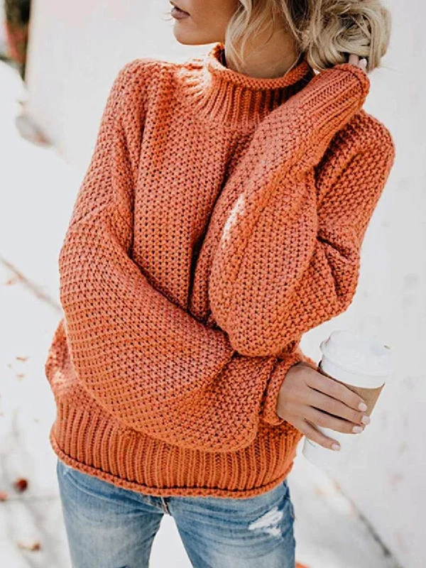 Special Buy Turtleneck Dropped Shoulder Sweater