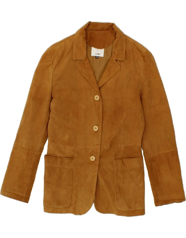 Must-Have Deals CONBIPEL Womens Free Heron 3 Button Suede Blazer Jacket IT 40 Small Brown Must-Have Deals CONBIPEL Womens Free Heron 3 Button Suede Blazer Jacket IT 40 Small Brown