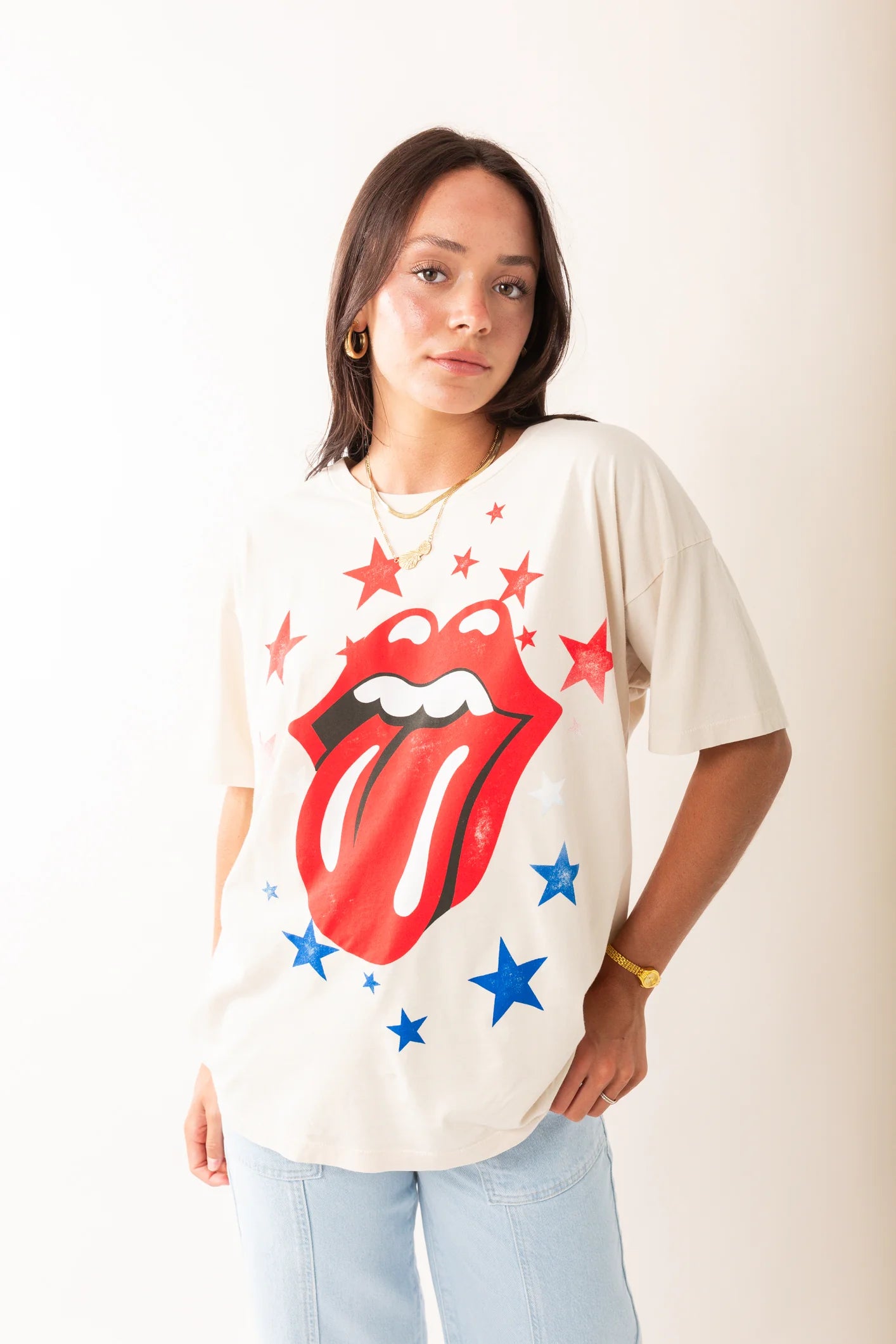 Deal Mania The Rolling Stones Stars Merch Tee by Daydreamer