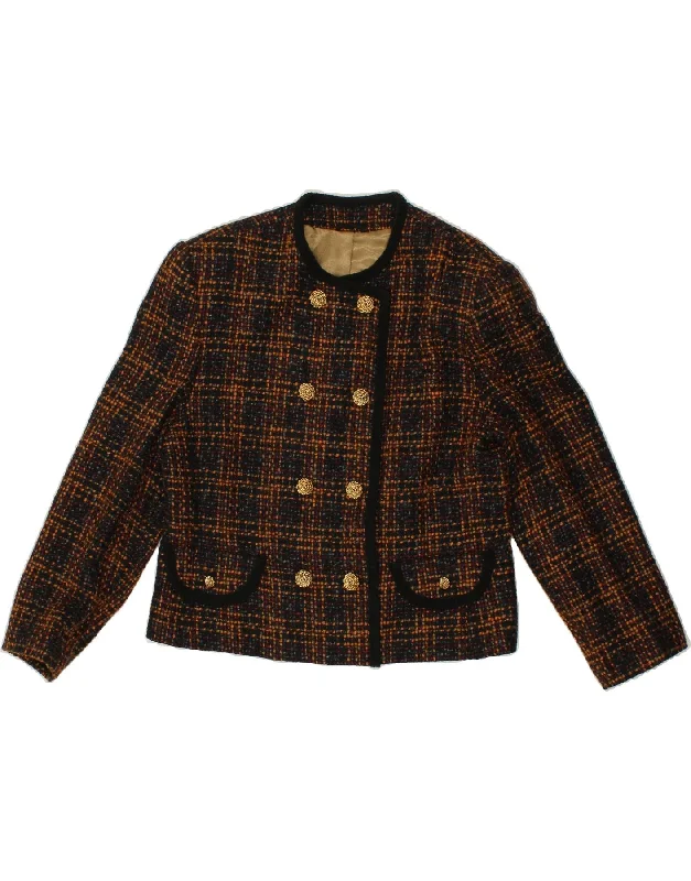 Lowest Rates ST MICHAEL Womens Blazer Jacket UK 14 Medium  Navy Blue Check