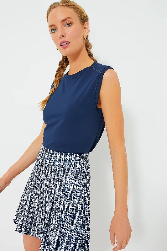 Special Promotion Navy Cotton Sasha Tank
