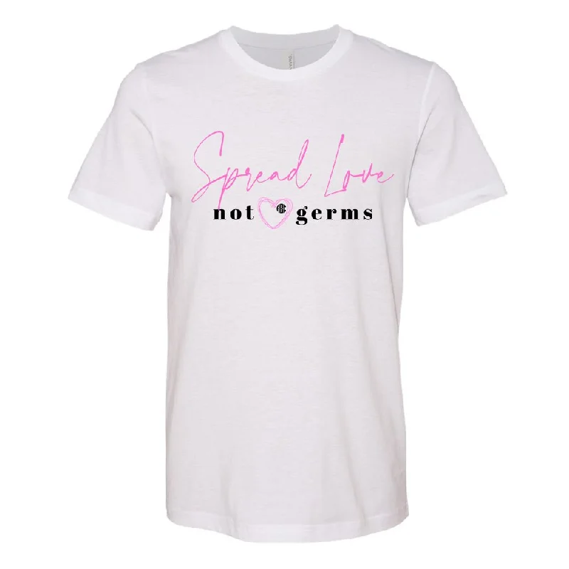 Final Markdown Monogrammed 'Spread Love, Not Germs' Premium T-Shirt