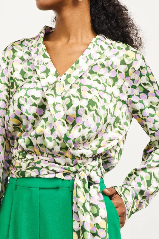 Can't Resist Royal Street Wrap Top