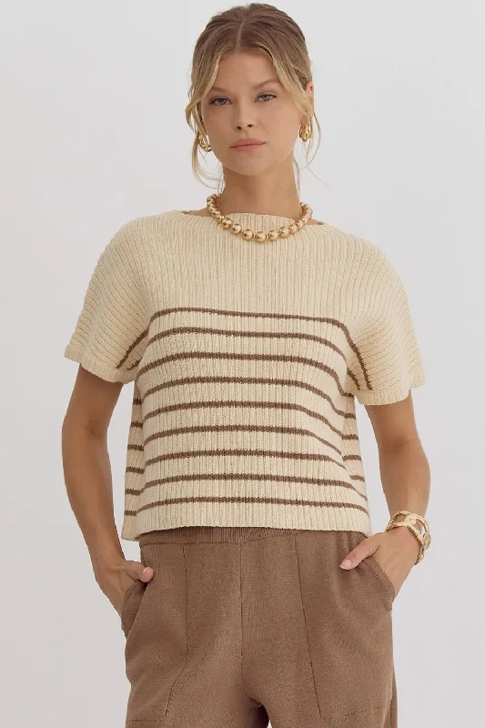 Online Specials Knitted Mock Neck Top