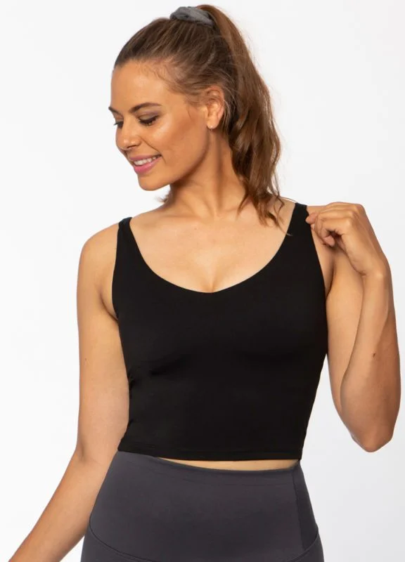 Limited Supply Women’s Tank Top with Built in Bra-Black