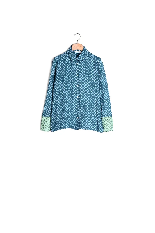 Act Fast Chemise en soie imprimée