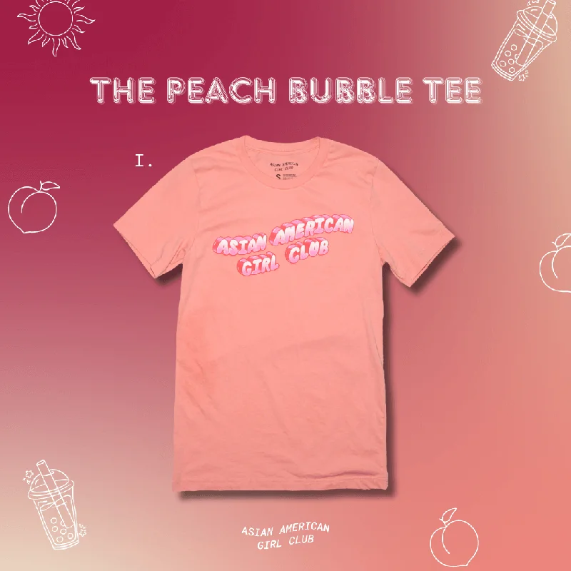 Closeout Deal Peach Bubble Tee