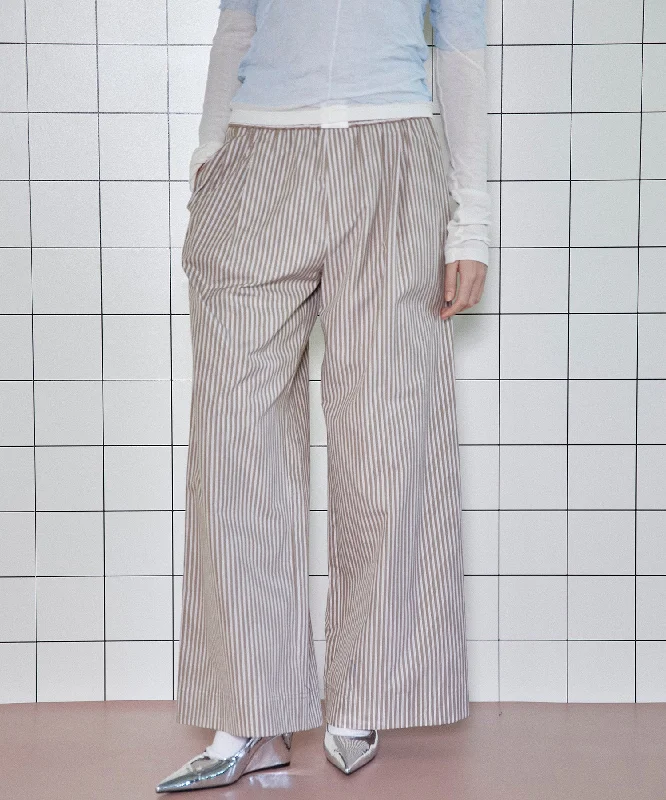 Time-Sensitive Stripe Easy over Pants