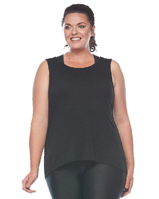 Weekend Savings Fiesta Lace Back Tank - Black