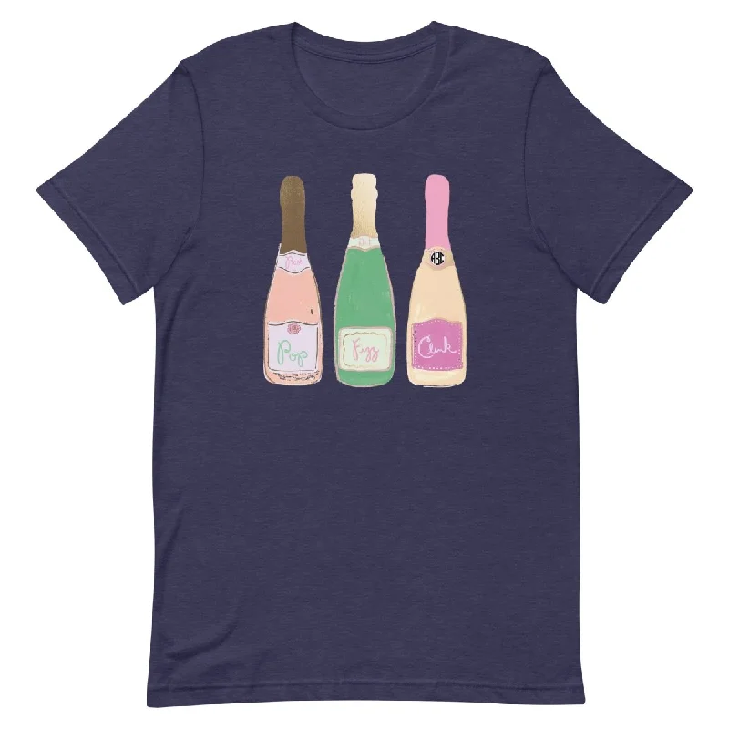 Weekend Flash Sale Monogrammed 'Champagne Bottles' Premium T-Shirt