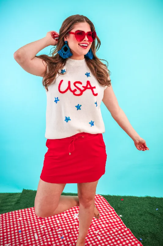 Overstock Sale USA Tinsel Sweater Vest