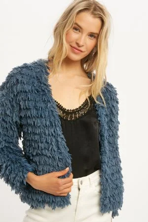 Weekend Deals That Wow Faux Fur Open Jacket