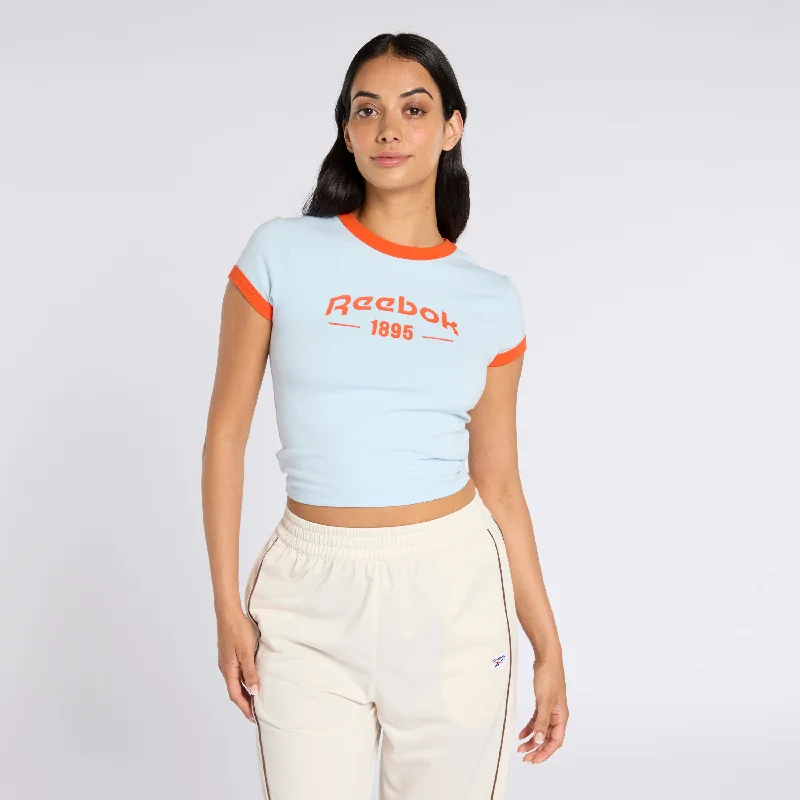Super Bargain Ringer 95 Tee Soft Blue/ Pump Orange