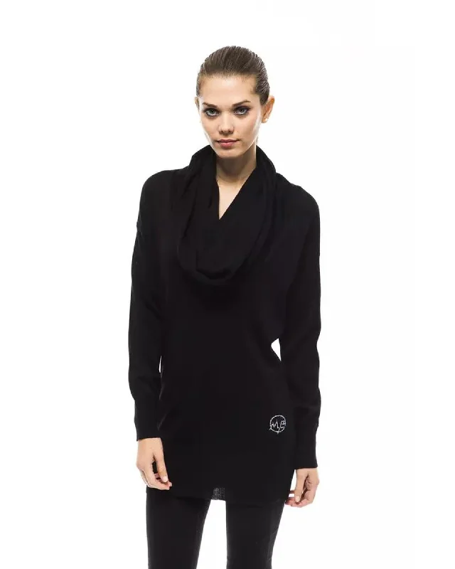 Friends and Family Sale Montana Blu Women's Black Wool Sweater - 42 IT