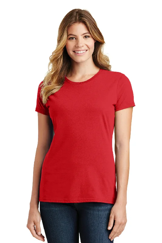 Best Bargains Port & Company Womens Fan Favorite Short Sleeve Crewneck T-Shirt - Bright Red Best Bargains Port & Company Womens Fan Favorite Short Sleeve Crewneck T-Shirt - Bright Red