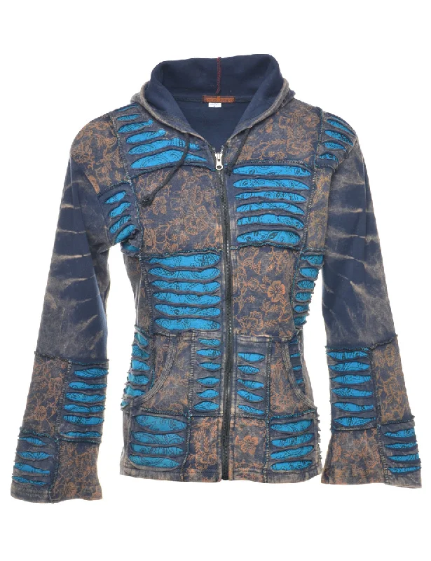 Anniversary Sale Razor Cut Multi-colour Hoodie - S