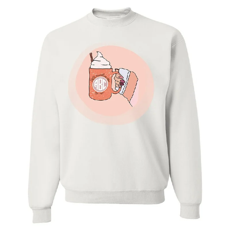 Price Drop Alert Monogrammed 'Talk Pumpkin Spice To Me' Crewneck Sweatshirt