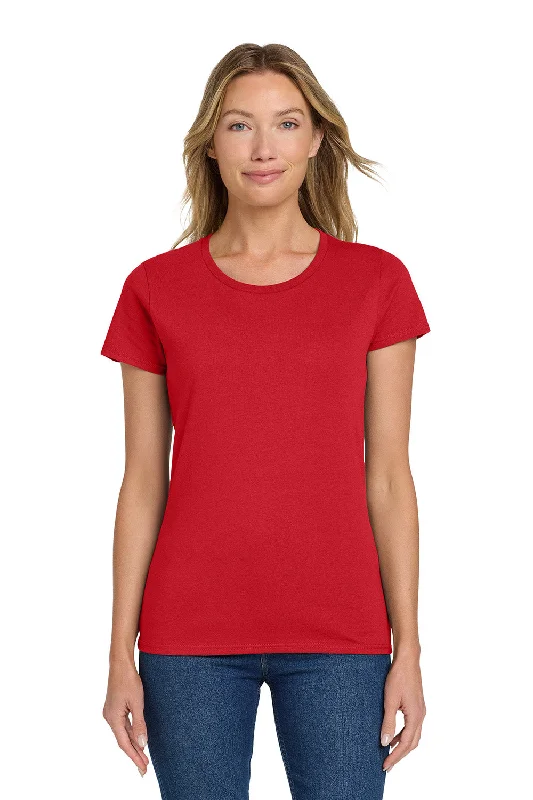 Super Sale Gildan Womens Short Sleeve Crewneck T-Shirt - Red