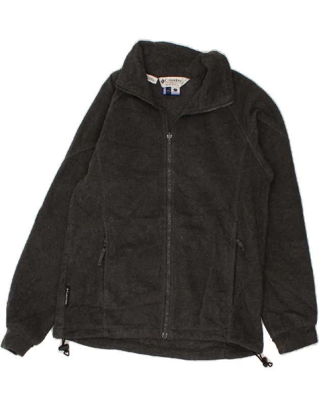 Don't Delay COLUMBIA Womens Fleece Jacket UK 10 Small Grey Polyester
