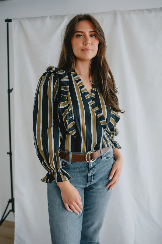 Price Cut The Taya Long Sleeve Blouse by FRNCH