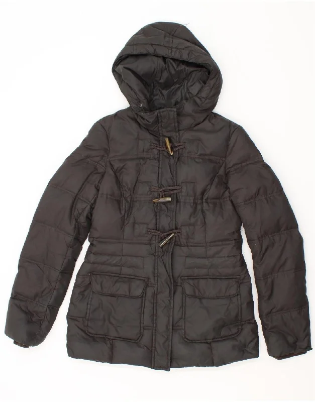 Weekend Savings Bonanza ESPRIT Womens Hooded Padded Jacket UK 8 Small Grey Polyamide