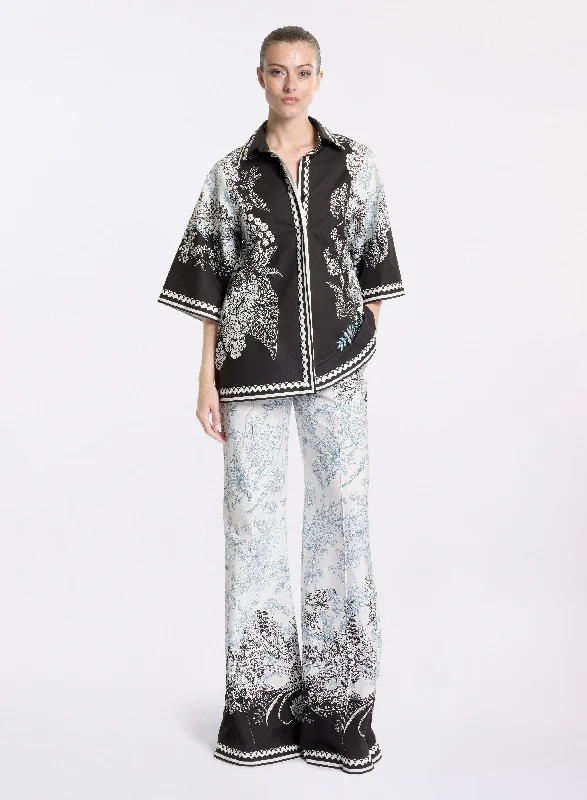 Blowout Deals Printed Cotton Pants