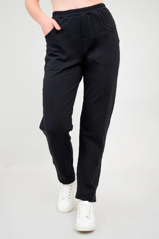 Weekend Price Cuts Galore Christine Pant, Black, Bamboo Fleece