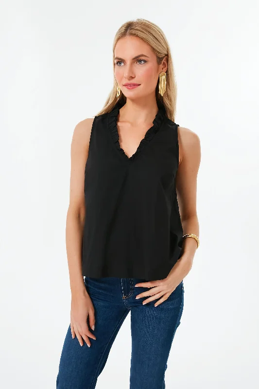 Last Chance Black Veronica Top