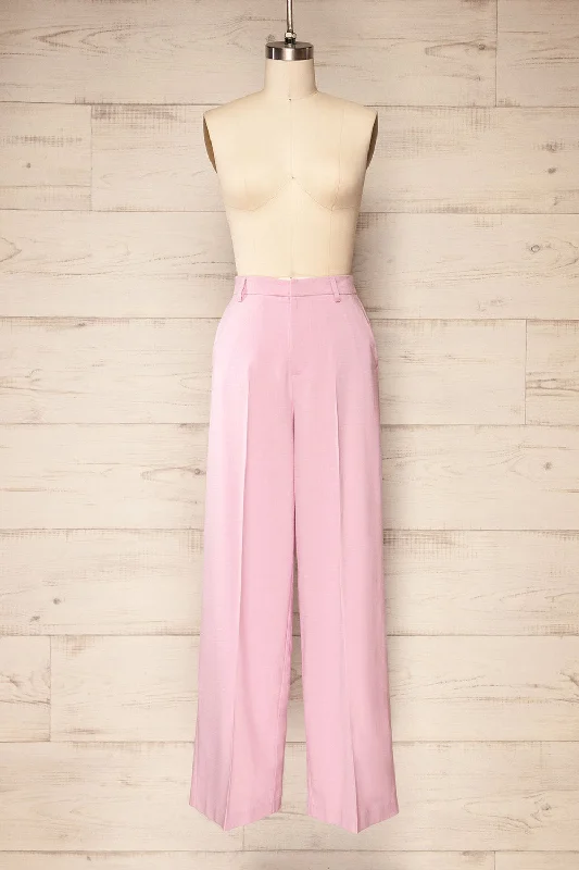Shop Now Bancroft Pink | Oversized Pants w/ Front Pleats