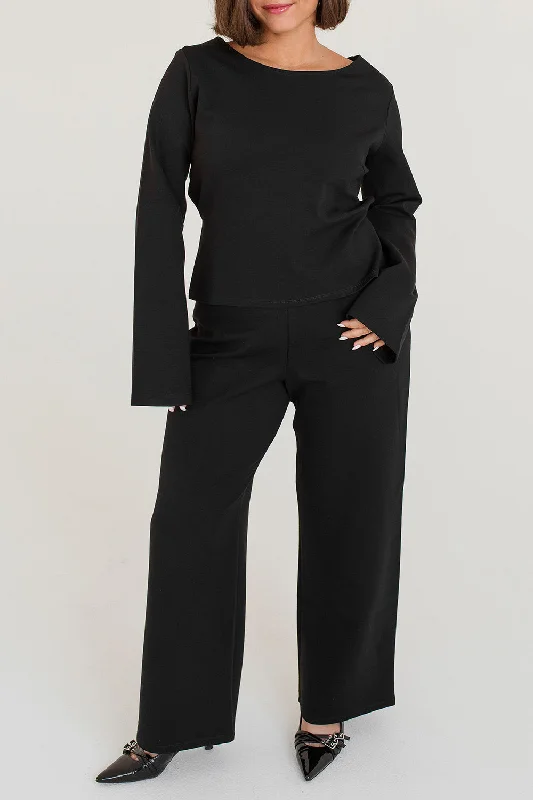 Mega Sale Ella Black | High-Waisted Pants