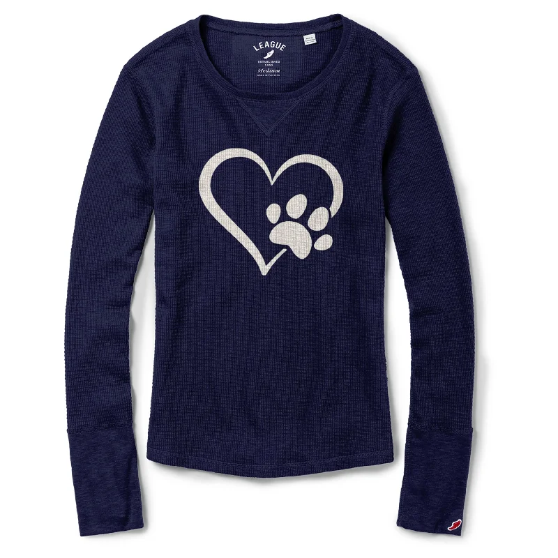 Online Exclusive Heart with Paw Print Thermal Long Sleeve