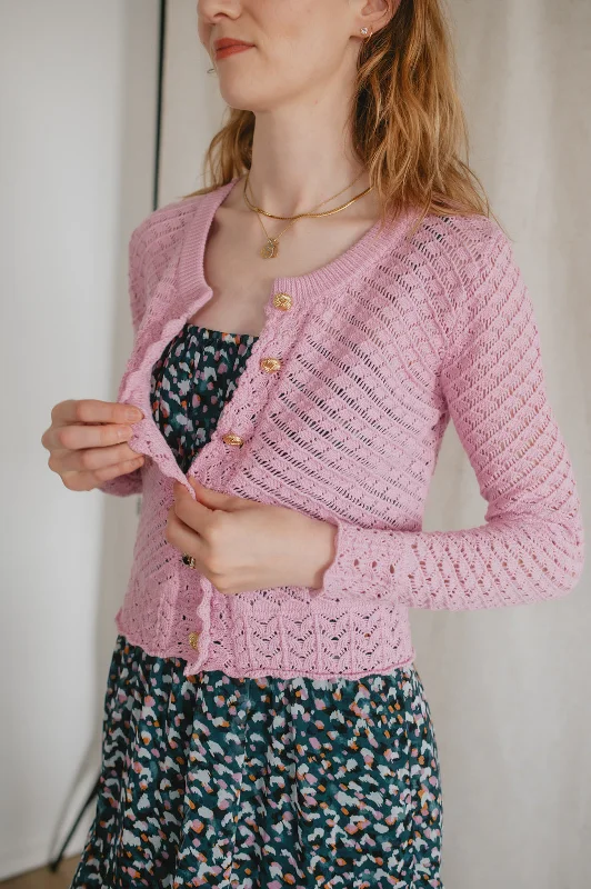 Friends and Family Sale The Novella Cardigan by Heartloom - Peony