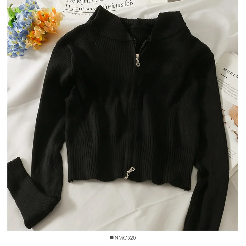 Deep Savings Striped slim Hooded Sweater Zip Cardigan long sleeve  1766