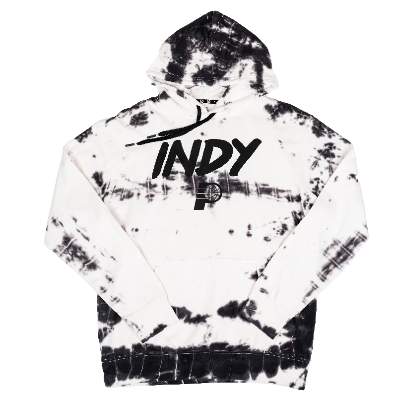 Price Reduction Adult Indiana Pacers 24-25' CITY EDITION Washed Hooded Sweatshirt in White by Stadium Essentials