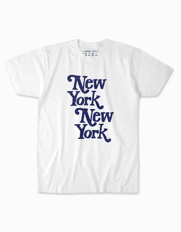 Weekend Specials to Cherish New York, New York Tee - White/Blue